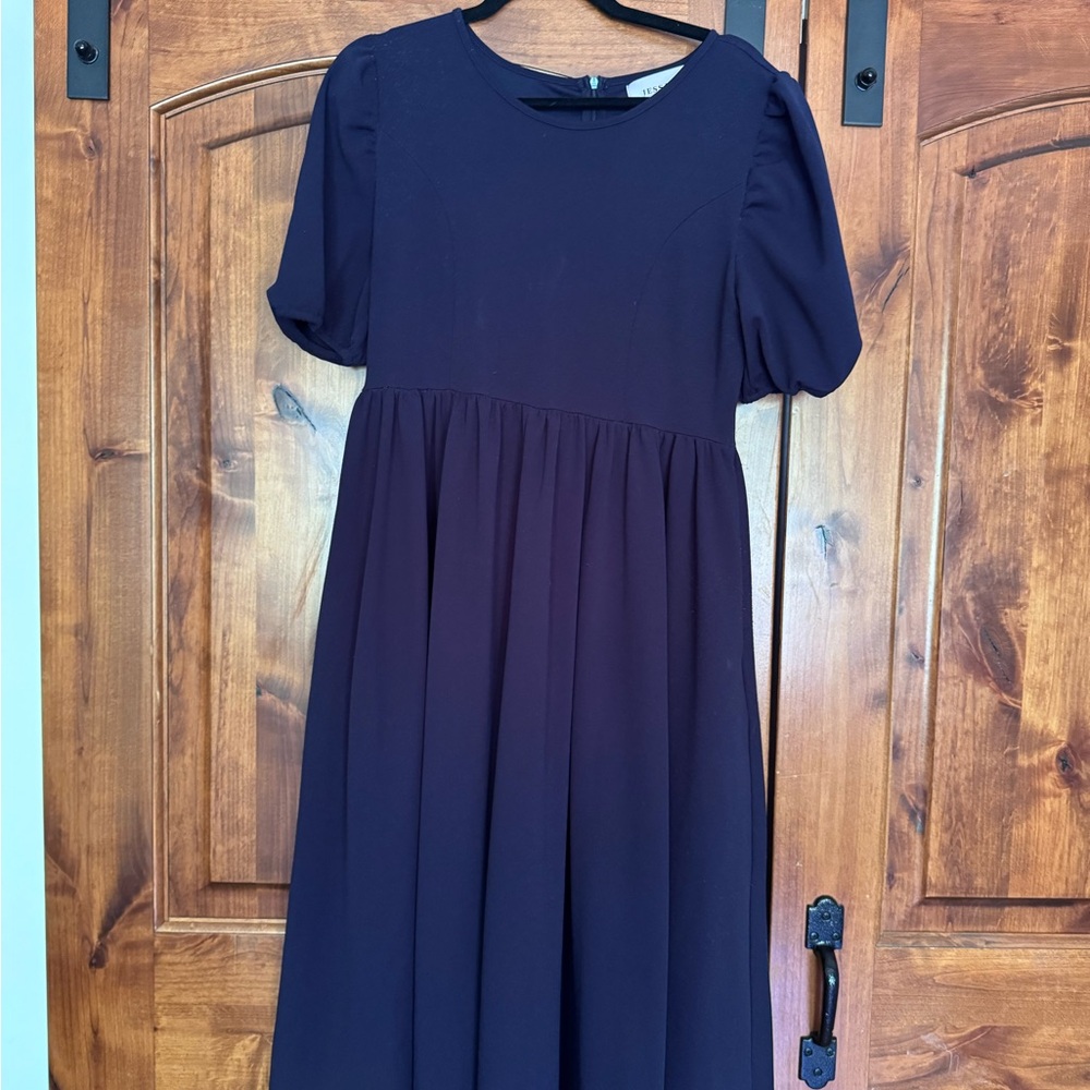 JessaKae Dark Navy Midi Pocket Dress